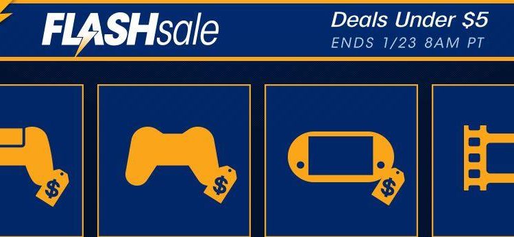 PlayStation Flash Sale Under $5