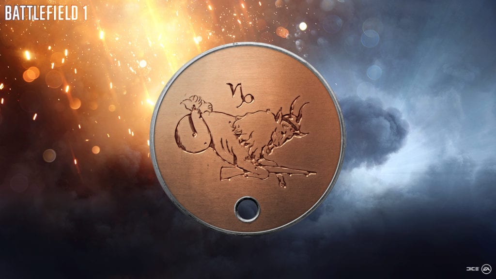 Battlefield 1: Capricorn Dog Tag