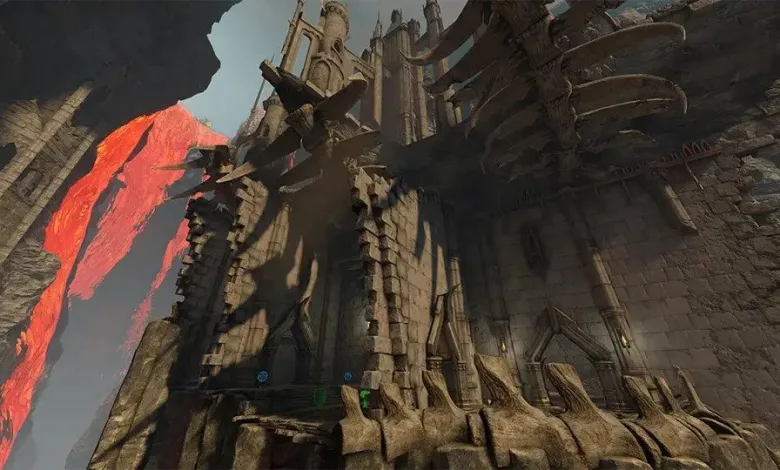 Quake Champions Molten Falls Arena