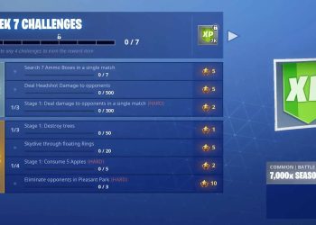 Fortnite season 6 week 7 challenges