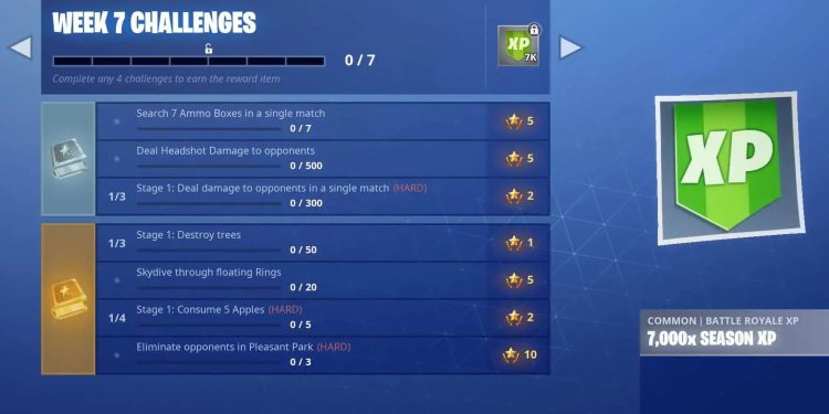 Fortnite season 6 week 7 challenges