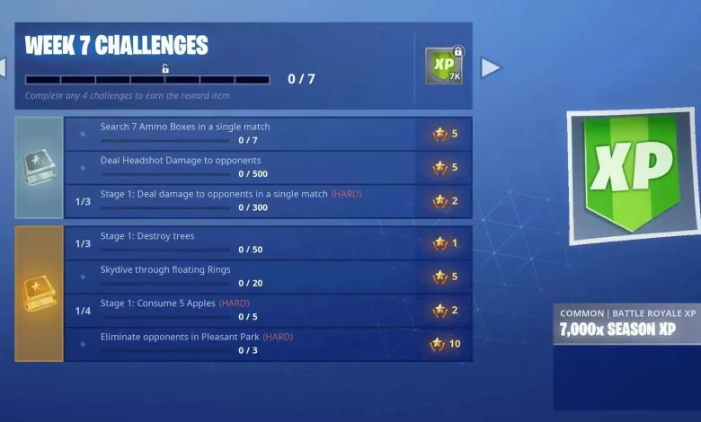 Fortnite season 6 week 7 challenges