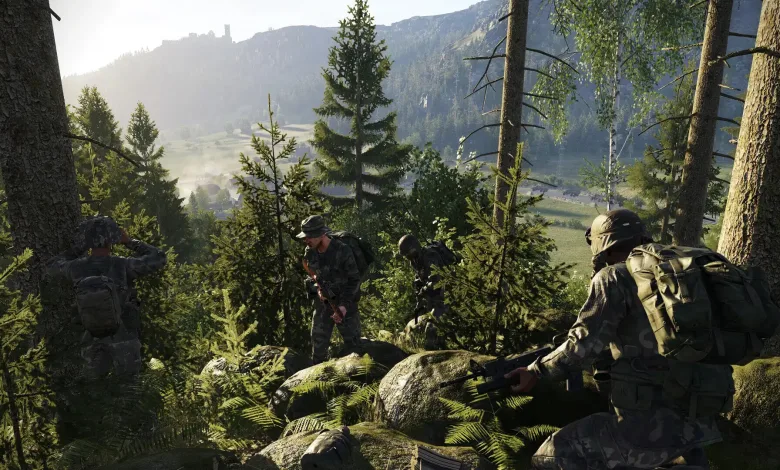 Arma Reforger Soldiers in a lavish environment