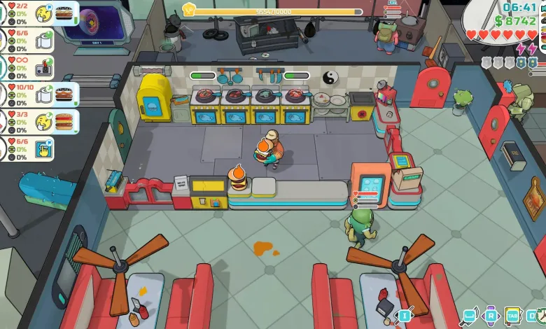 Godlike Burger Game, Screenshot