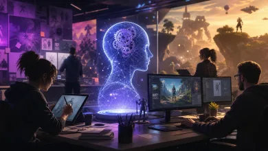 AI-generated editorial image for Epic says AI should speed up work, not shrink the team