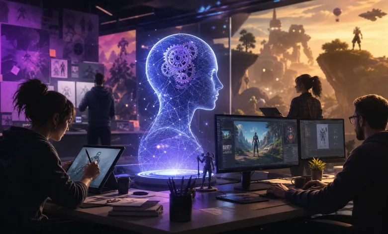 AI-generated editorial image for Epic says AI should speed up work, not shrink the team