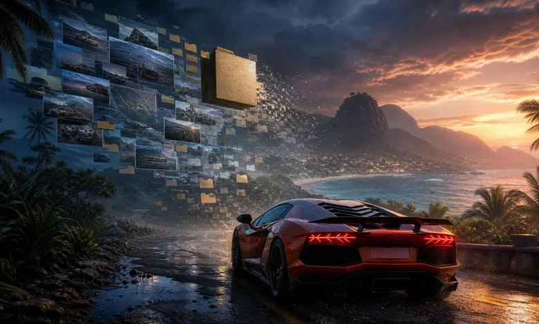 AI-generated editorial image for A huge Forza Horizon 6 file leak is circulating online