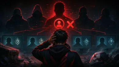 AI-generated editorial image for Riot says Trainwreck's Valorant ban came from account swapping, not just a five-stack