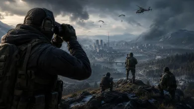 AI-generated editorial image for Call of Duty: DMZ wants every raid to have a hunter and a target