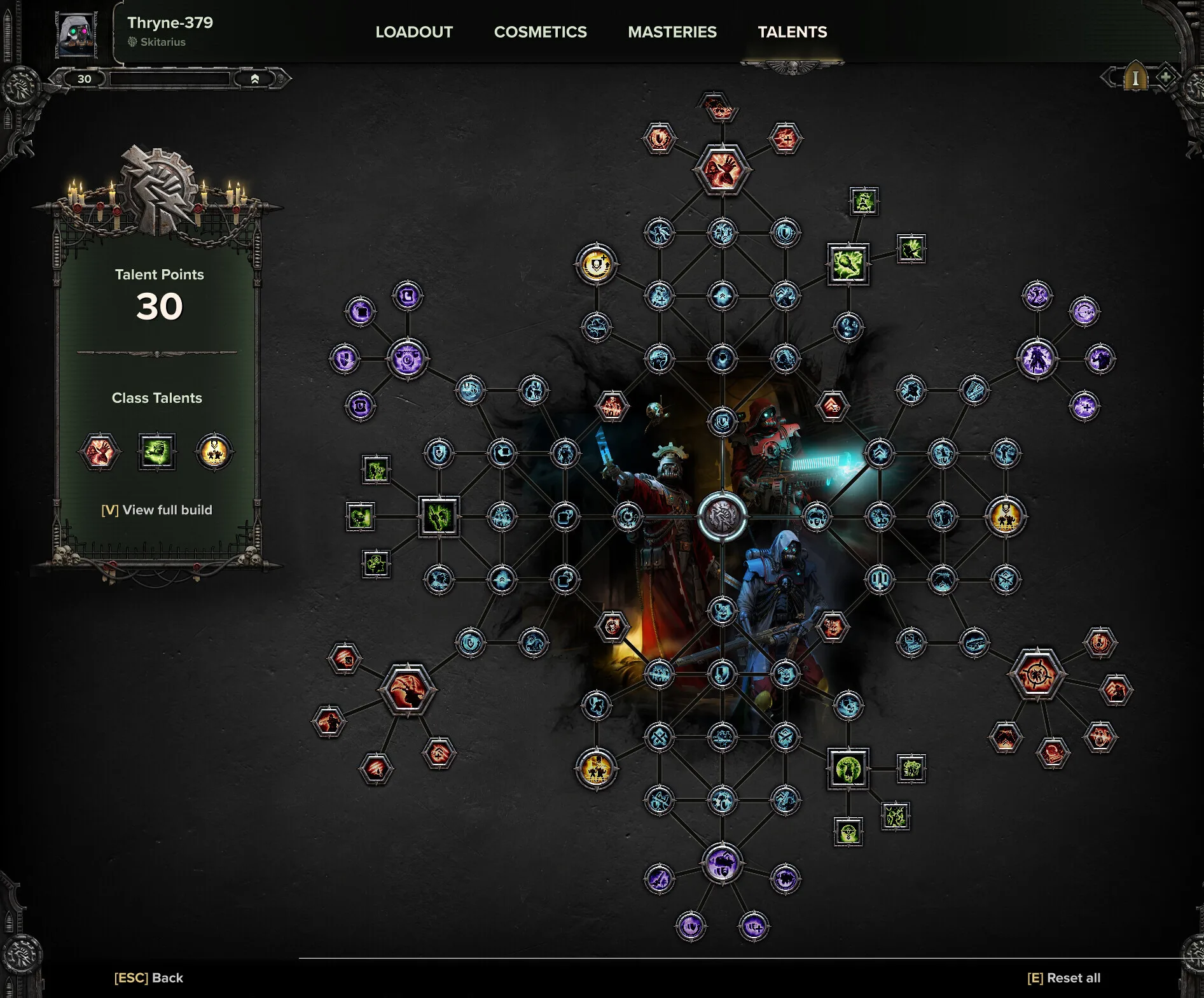 Darktide Skitarii talent tree screen