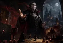 AI-generated editorial image for D&D is getting a real vampire class through a Masquerade crossover