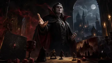 AI-generated editorial image for D&D is getting a real vampire class through a Masquerade crossover