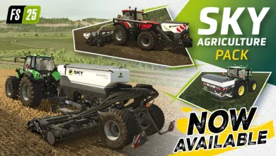 Farming Simulator 25 gets 12 new SKY Agriculture implements today
