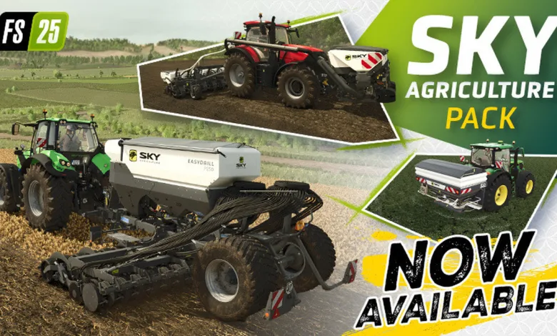 Farming Simulator 25 gets 12 new SKY Agriculture implements today