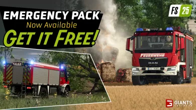 Fire Trucks and Rescue Calls Roll Into Farming Simulator 25 for Free