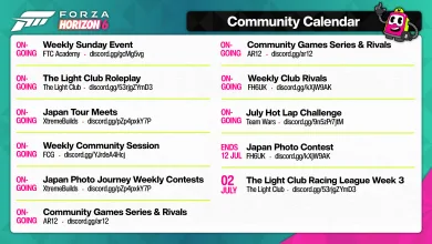 Forza Horizon 6's latest community calendar packs in races, roleplay, and photo contests