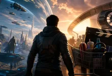 AI-generated editorial image for Mark Darrah sees room for games to use product placement like movies do