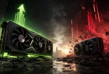 AI-generated editorial image for Nvidia's RTX 50 Super rumor could squeeze AMD in 2027