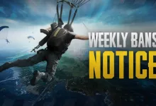 PUBG posted another weekly ban notice for June 15-21
