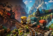 AI-generated editorial image for Unrailed 2's experimental build is back with crash fixes and smarter bots