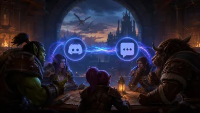 AI-generated editorial image for World of Warcraft guild chat is getting a Discord link in the next patch