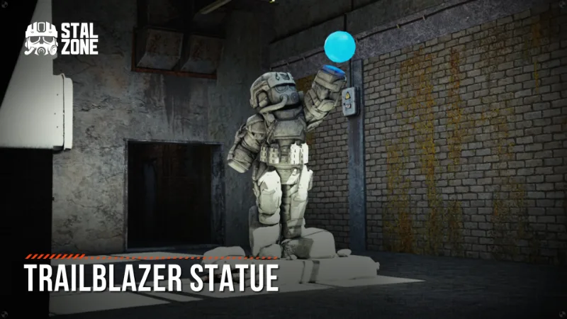 Trailblazer statue in STALCRAFT: X