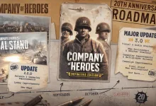 Company of Heroes 20th Anniversary roadmap featuring Final Stand, the Definitive Edition, and the Company of Heroes 3 3.0 update