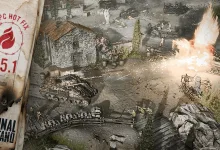 Company of Heroes 3 Final Stand battlefield artwork labeled PC Hot Fix 2.5.1