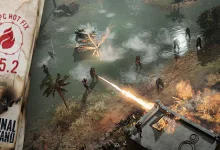Company of Heroes 3 Final Stand battle scene labeled PC Hot Fix 2.5.2