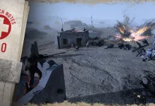 Company of Heroes 3 2.5.0 patch notes graphic over a desert battlefield with soldiers, vehicles, and an explosion