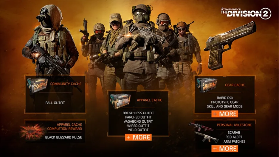 Dust Storm Event vendor rewards and caches