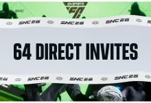 EA Sports FC graphic announcing 64 direct invites