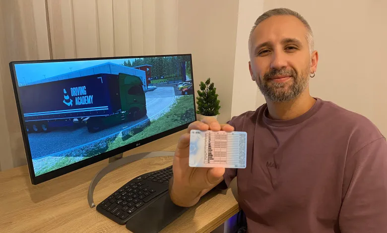 Euro Truck Simulator 2 fan turned hours in Driving Academy into a real truck license