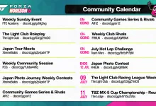 Forza Horizon 6's July 6 calendar keeps the community busy through the weekend
