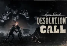 Desolation's Call Legacy Chronicle artwork for Hunt: Showdown 1896, showing figures in a dark battlefield scene beneath the title