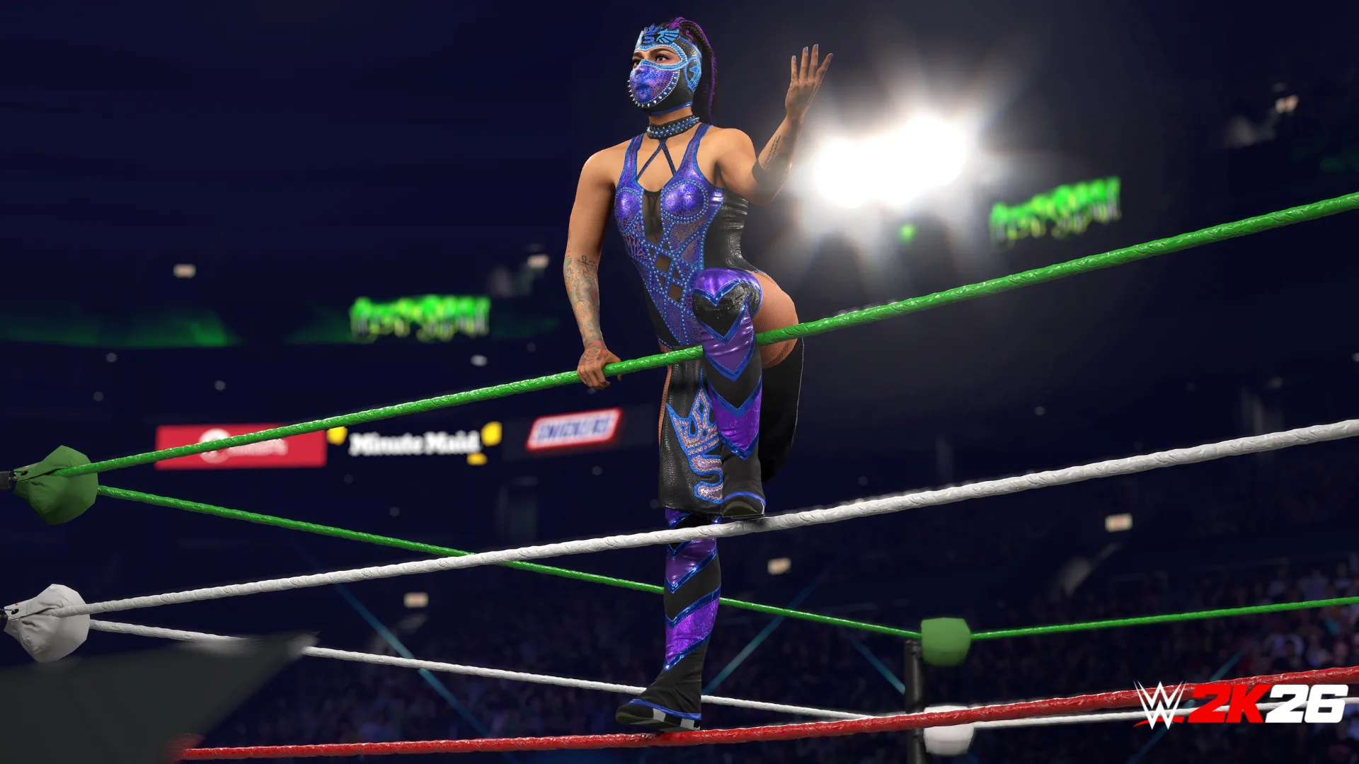 Lady Shani in the WWE 2K26 ring