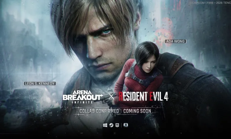 Leon S. Kennedy and Ada Wong appear in official Arena Breakout: Infinite and Resident Evil 4 crossover artwork
