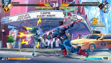 Captain America fighting Danger in Marvel Tōkon: Fighting Souls