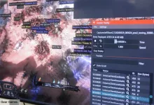 Path of Exile 2 gameplay shown beside a replay debugging window used to investigate crashes