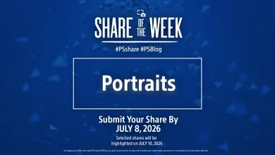 PlayStation's weekly photo gallery mixed fireworks with a portrait prompt