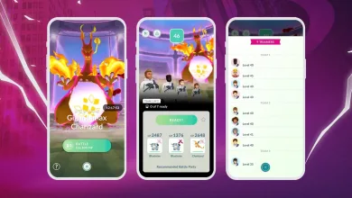 Pokémon GO Gigantamax lobby showing Trainers preparing for battle