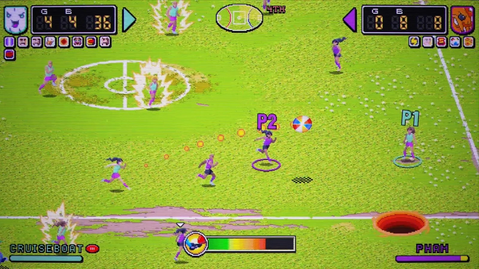A Pro Jank Footy match in progress