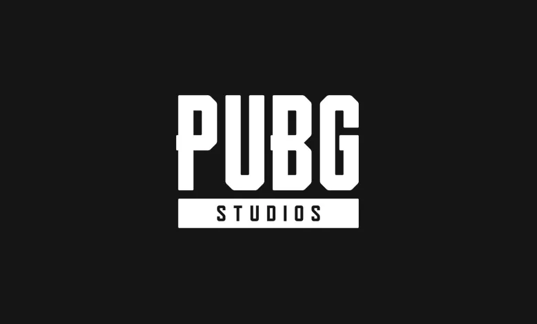 White PUBG Studios logo on a dark background