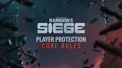Rainbow Six Siege Player Protection Core Rules title graphic