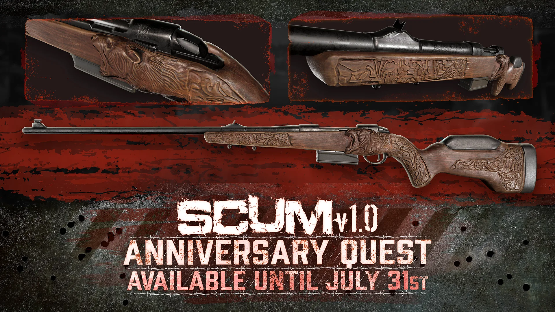 SCUM 1.0 Anniversary Quest weapons