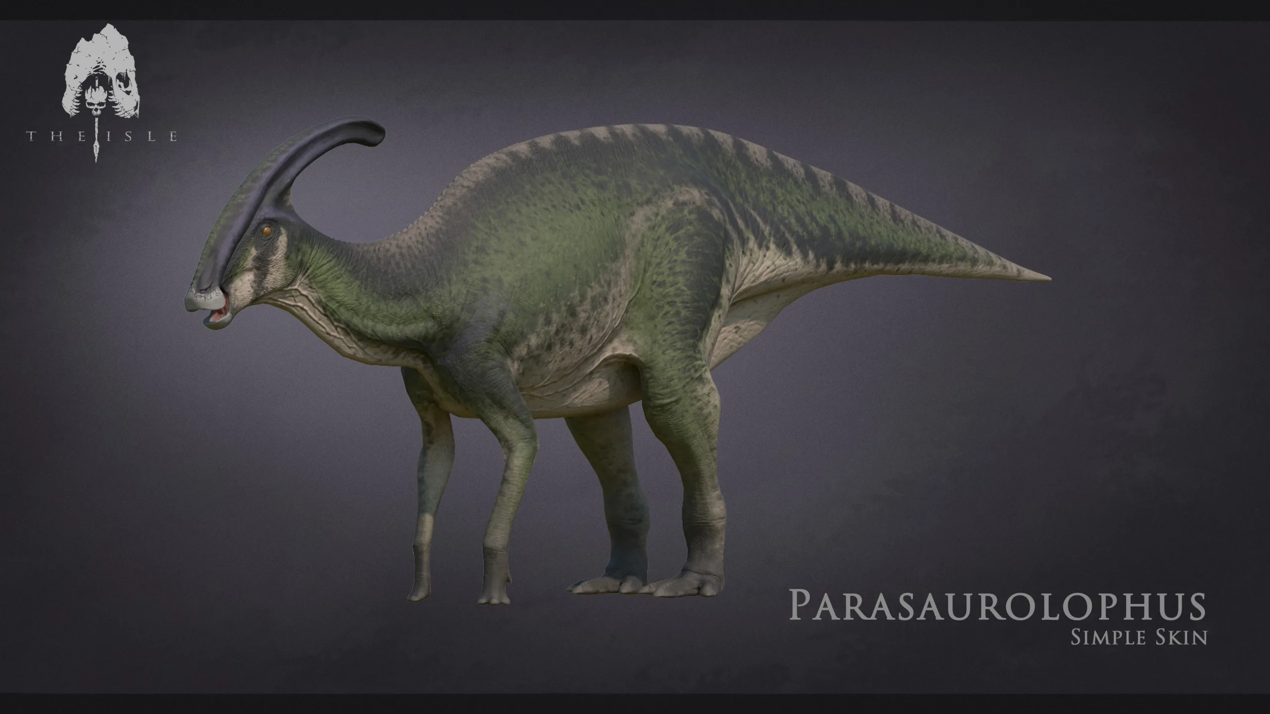 Simple skin concept for Parasaurolophus