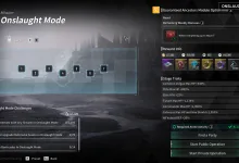 The First Descendant Onslaught Mode interface