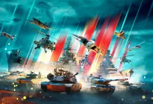 War Thunder tanks, aircraft, and ships featured in colorful official artwork