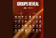 Groups reveal graphic displaying the teams in Groups A and B for the Warzone Esports World Cup championship