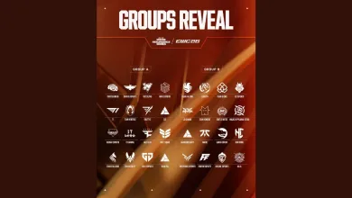 Groups reveal graphic displaying the teams in Groups A and B for the Warzone Esports World Cup championship